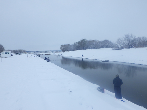 「北方ます釣り場」豪雪の中で釣行　その2